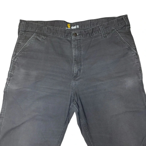 Carhartt Men’s Gray Relaxed Fit Pants Size 42 x 32 - Picture 2 of 11